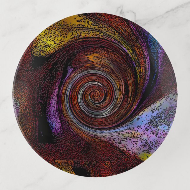 "Into the Deep" (Round) Trinket Tray (Front)