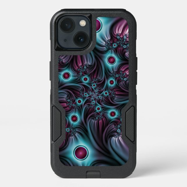 Into the Depth, Abstract Fractal Art Otterbox iPhone Case (Back)