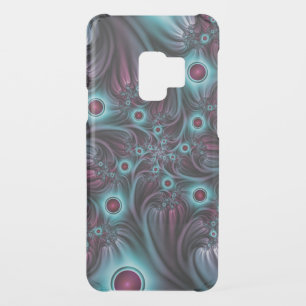 Into the Depth Blue Pink Abstract Fractal Art Uncommon Samsung Galaxy S9 Case