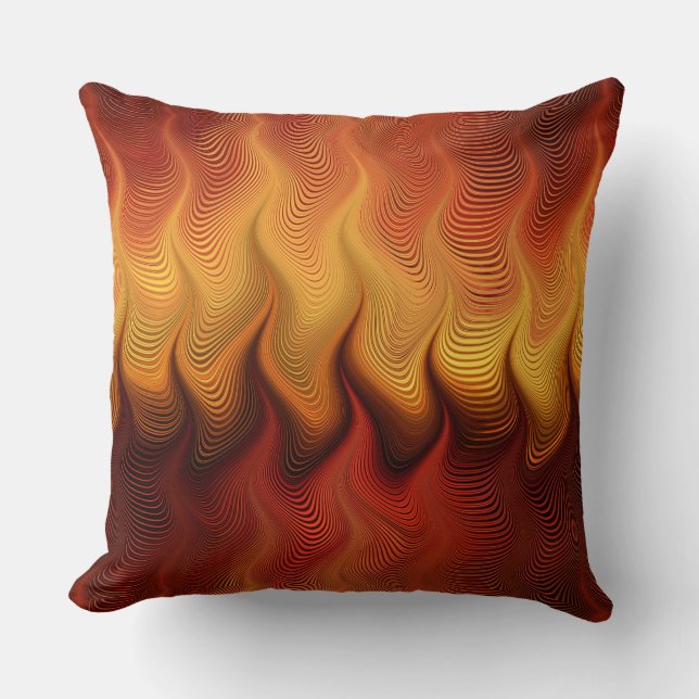 Into the Fire Throw Pillow (Front)