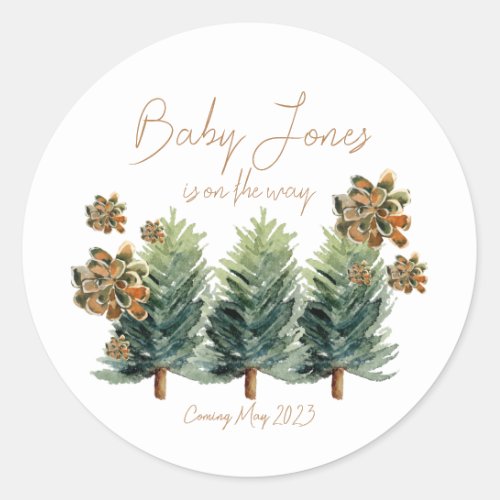 Into The Forest  Baby Shower MultiUse Sticker