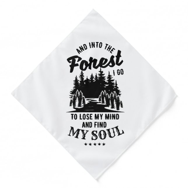 Into the Forest I Go Bandana (Front)