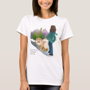INTO THE FOREST I GO - Chow Teeshirt-white TShirt