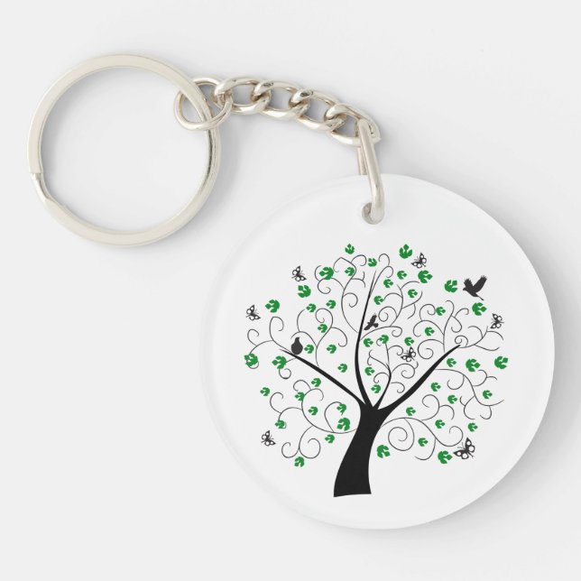 Into the Forest I Go John Muir Quote Keychain (Front)