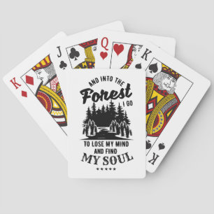 Into the Forest I Go Poker Cards
