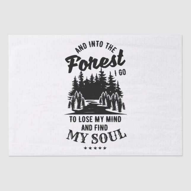 Into the Forest I Go Tissue Paper (Front)