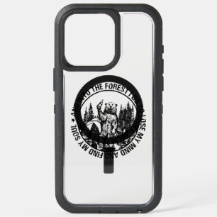 Into The Forest I Go To Lose My Mind Bear Camping iPhone 15 Pro Max Case