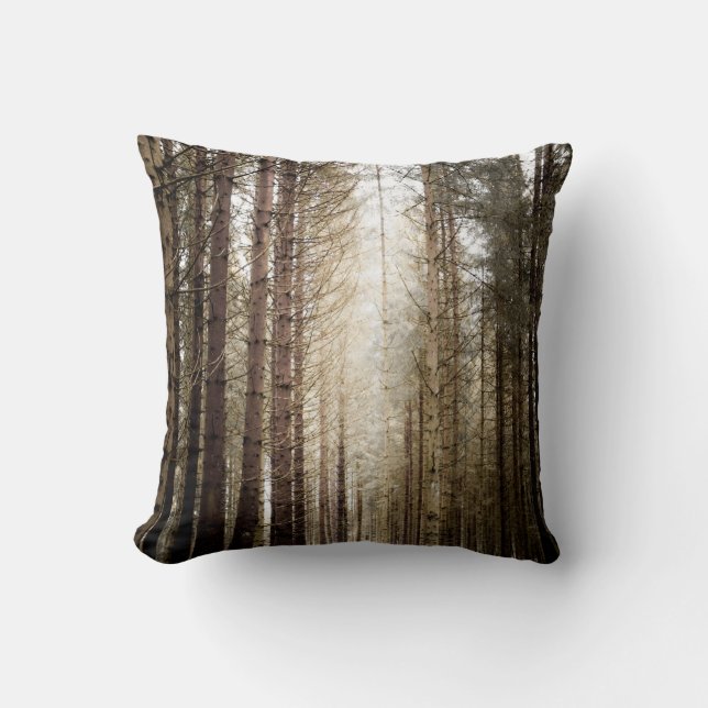 INTO THE FOREST THROW PILLOW (Front)