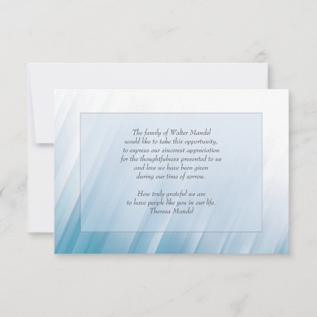 Into The Light Bereavement Card 3.5"x5" (Front)