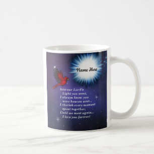 Into the light cardinal coffee mug
