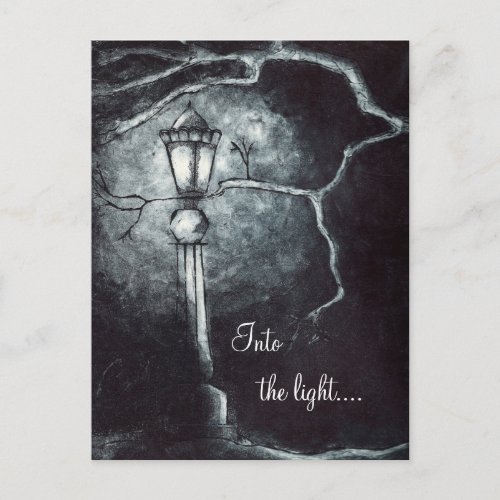 Into the Light Design Postcard