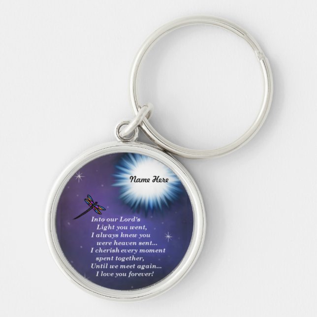 Into The Light Dragonfly Keychain (Front)