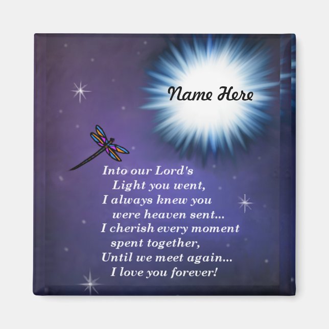 Into The Light Dragonfly Magnet (Front)