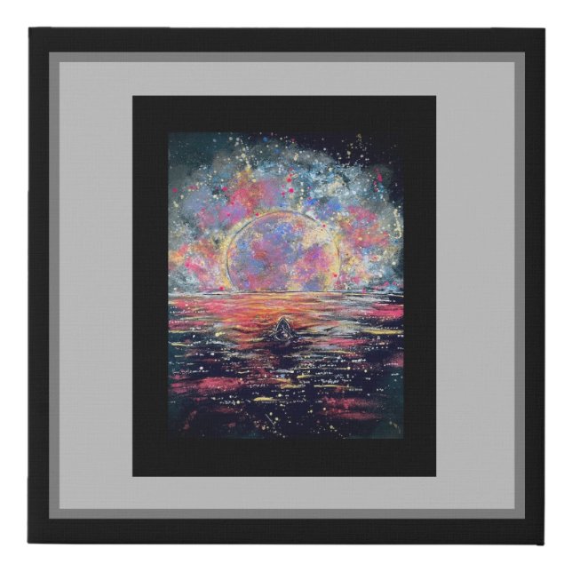 Into the Moon - Faux Canvas Wrap (Front)