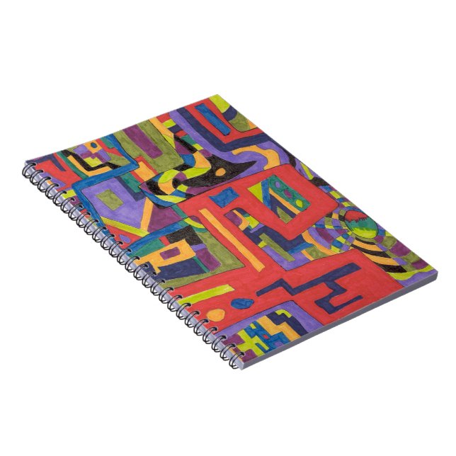 "Into the Net" Abstract Art Notebook (Right Side)