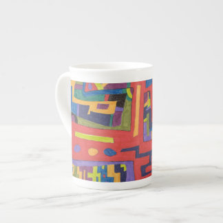 Into the Net, abstract Bone China Mug