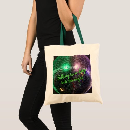 Into the Night Disco Lights Tote Bag