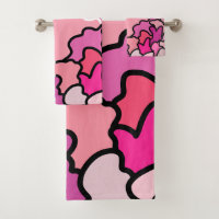 Into The Pink Mid Century Geometric Pattern Art