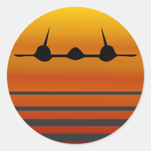 Into the Sunset - The Blackbird Classic Round Sticker