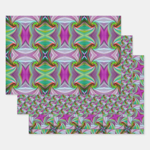 Into the Swirl Wallpaper AI Fantasy Digital Art Wrapping Paper Sheets