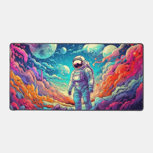 Into The Unknown Illustration Desk Mat