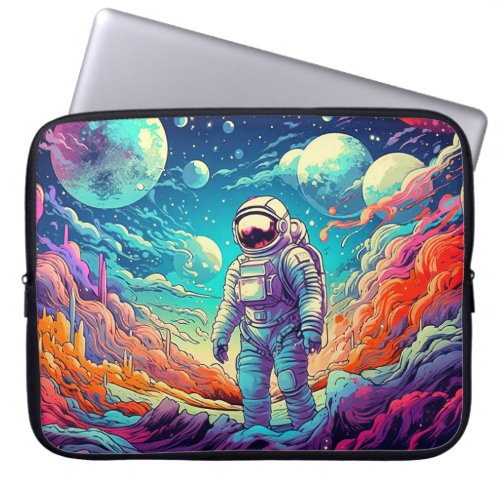 Into The Unknown Illustration Laptop Sleeve