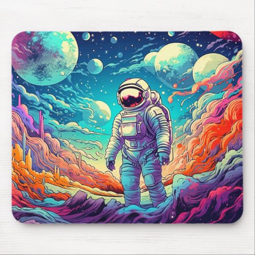 Into The Unknown Illustration Mouse Pad