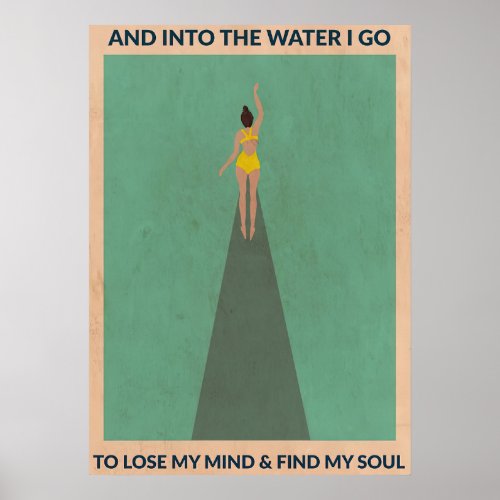 Into The Water Swim alone Poster
