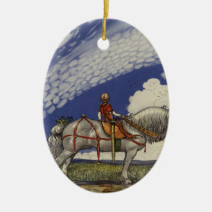 Into the Wide World by John Bauer 1907 Ceramic Ornament