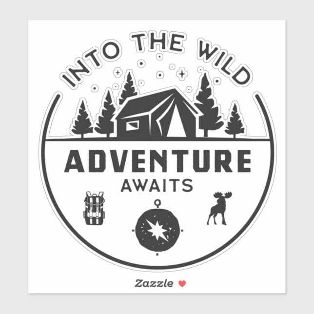 Into The Wild Adventure Sticker (Sheet)