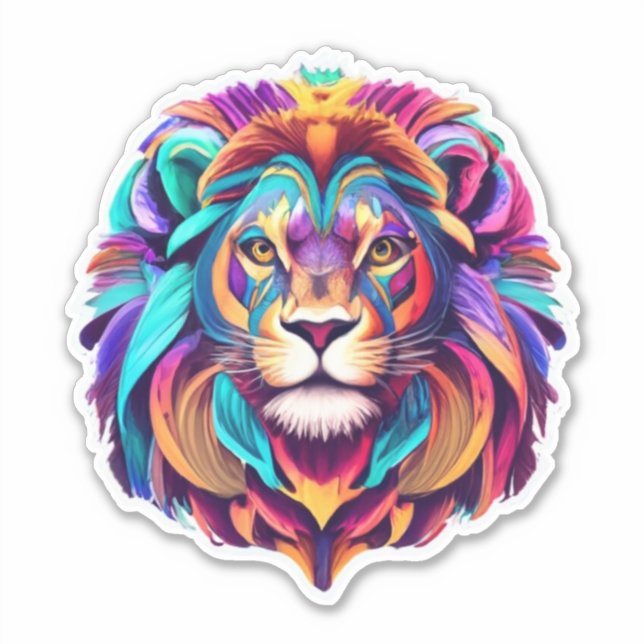 Into the Wild Lion-themed Sticker Pack (Front)