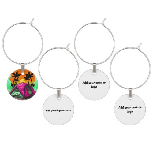 Into the Wild  Retreat and Recharge  Wine Charm