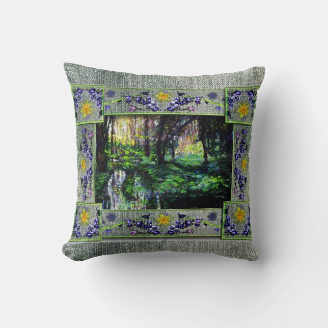 Into the Woods by Alexandra Cook Throw Pillow (Front)