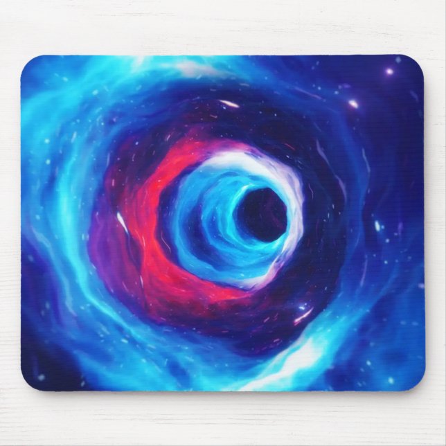 "Into the Wormhole" Space Art Mousepad (Front)