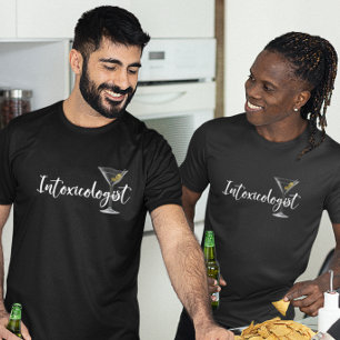 Intoxicologist Martini Glass Cocktail T-Shirt
