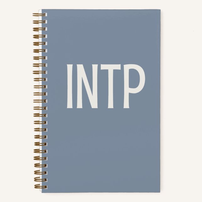 INTP Personalized Blue Journal Notebook (Front)