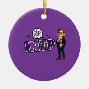 INTP — The Investigative Mind Ceramic Ornament
