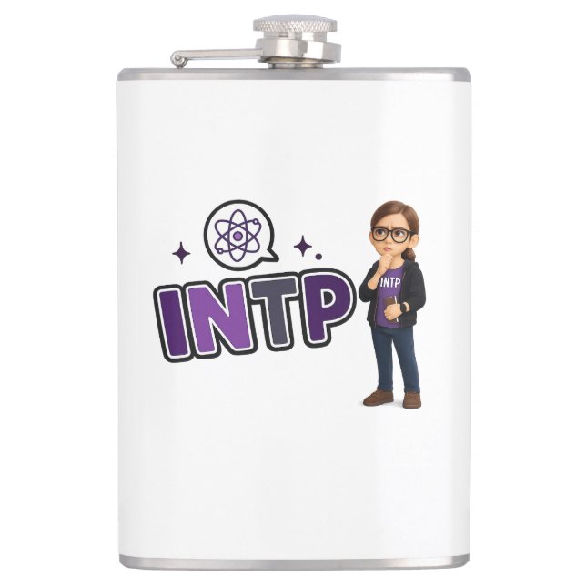 INTP — The Investigative Mind Flask (Front)
