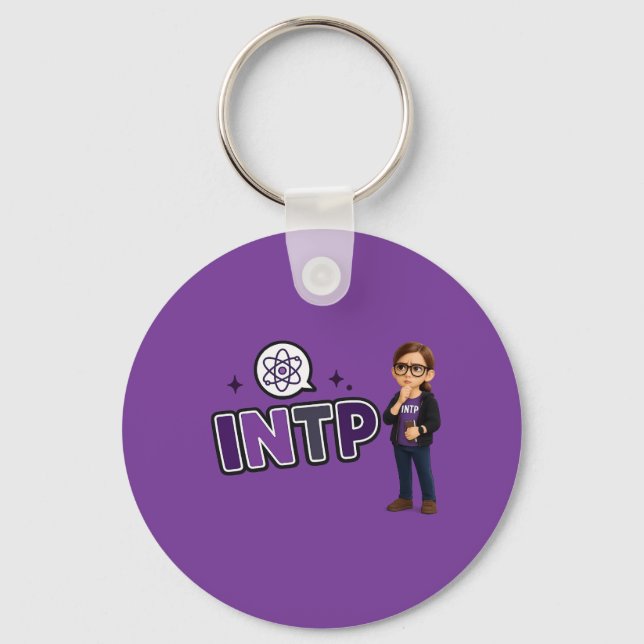 INTP — The Investigative Mind Keychain (Front)