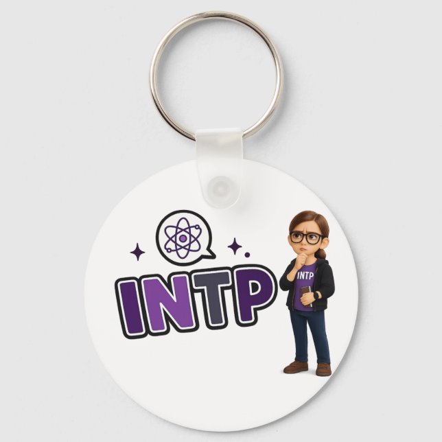 INTP — The Investigative Mind Keychain (Front)