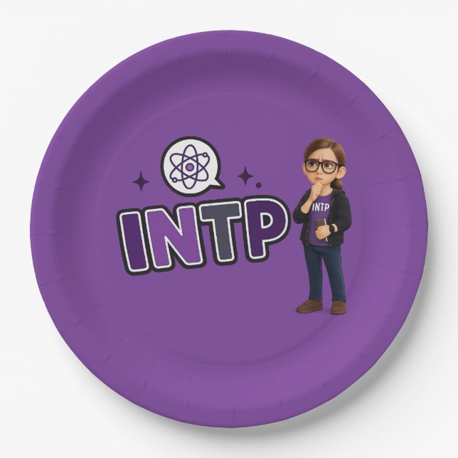 INTP — The Investigative Mind Paper Plates (Front)