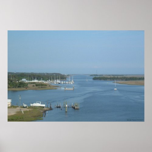 Intracoastal Waterway at Oak Island NC _ print