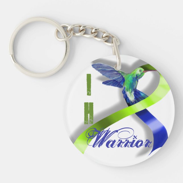 Intracranial Hypertension Warrior Keychain (Front)