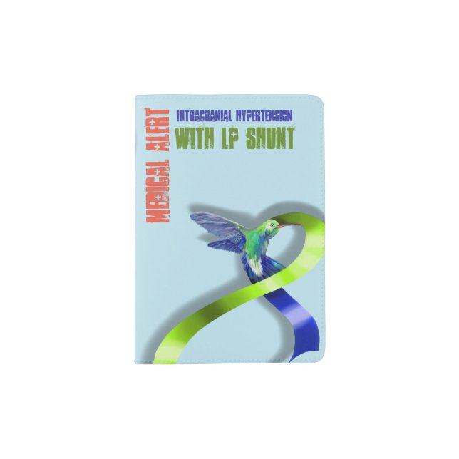 Intracranial Hypertension With LP Shunt Passport Holder (Front)