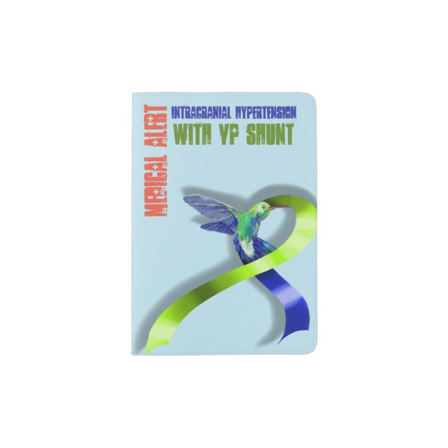 Intracranial Hypertension With VP Shunt Passport Holder (Front)