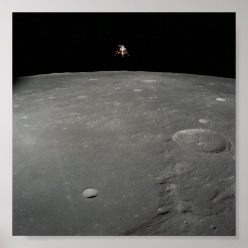 Intrepid Landing on Moon Poster