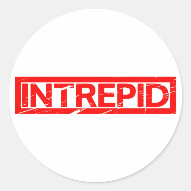 Intrepid Stamp Classic Round Sticker (Front)