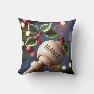 Intricate 3D Baby Rattle: Two Sides, Double Fun Throw Pillow