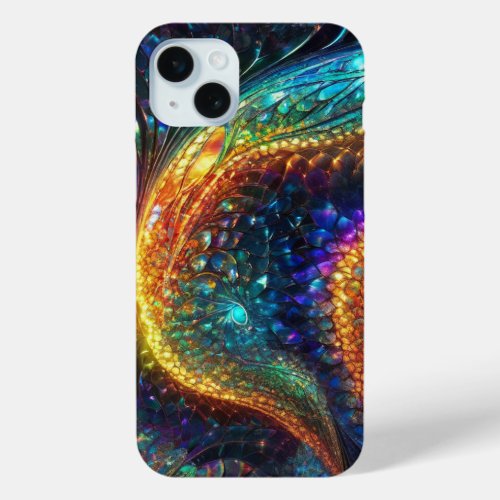 Intricate Abstract Paisley Sweep iPhone 15 Plus Case