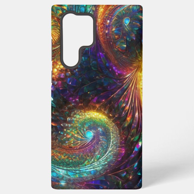 Intricate Abstract Paisley Swirls Samsung Galaxy Case (Back)